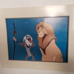 Vintage 1995 Lion King Lithograph
